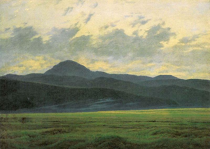 Caspar David Friedrich Riesengebirgslandschaft oil painting image